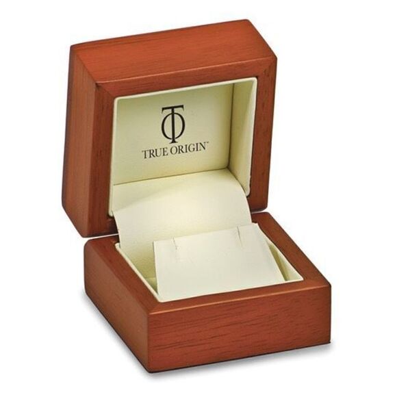 14K White Gold LAB GROWN DIAMOND Post Dangle Earrings. - Picture 5 of 5